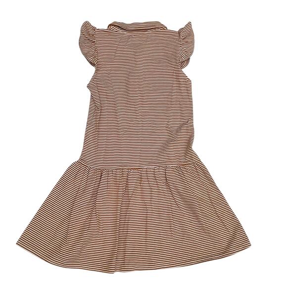 NWT Itsy Bitsy Size 8 Burnt Orange Game Day Polo Dress - Picture 2 of 4